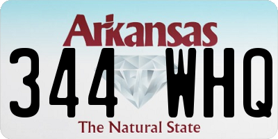 AR license plate 344WHQ