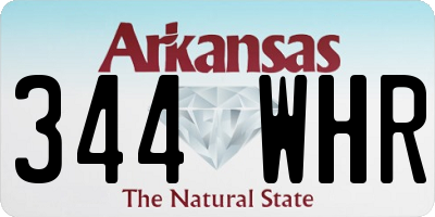 AR license plate 344WHR