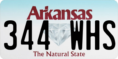 AR license plate 344WHS