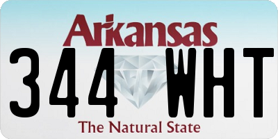 AR license plate 344WHT