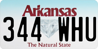 AR license plate 344WHU