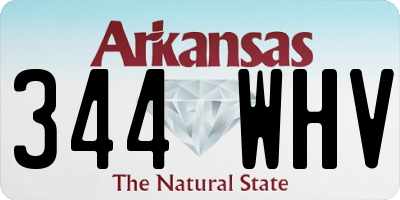 AR license plate 344WHV