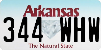AR license plate 344WHW