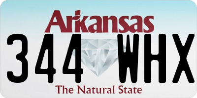 AR license plate 344WHX