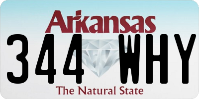 AR license plate 344WHY