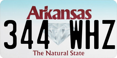 AR license plate 344WHZ