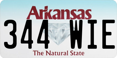 AR license plate 344WIE