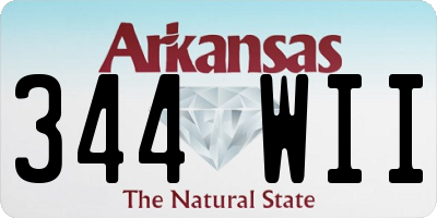 AR license plate 344WII