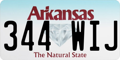 AR license plate 344WIJ