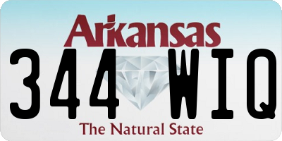 AR license plate 344WIQ