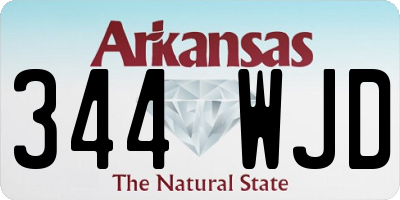 AR license plate 344WJD