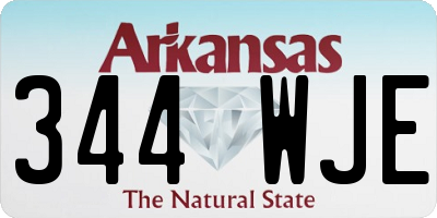 AR license plate 344WJE