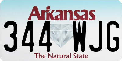 AR license plate 344WJG