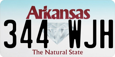 AR license plate 344WJH