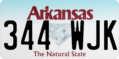 AR license plate 344WJK