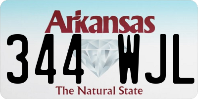 AR license plate 344WJL