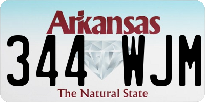 AR license plate 344WJM