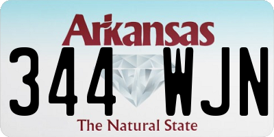 AR license plate 344WJN