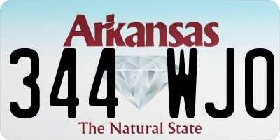 AR license plate 344WJO