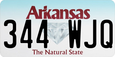 AR license plate 344WJQ