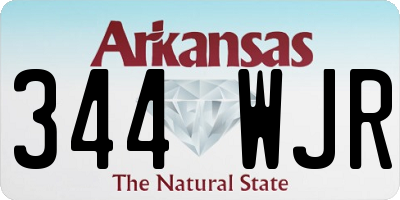 AR license plate 344WJR