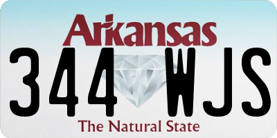 AR license plate 344WJS