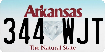 AR license plate 344WJT
