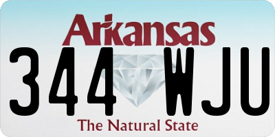 AR license plate 344WJU