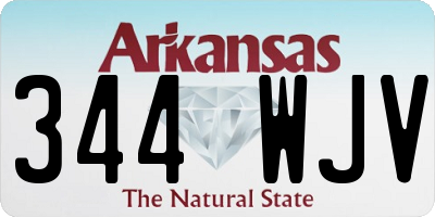 AR license plate 344WJV