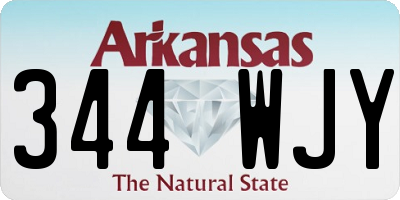 AR license plate 344WJY
