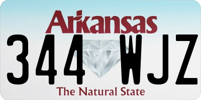 AR license plate 344WJZ