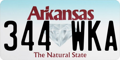 AR license plate 344WKA