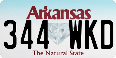 AR license plate 344WKD