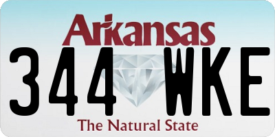 AR license plate 344WKE