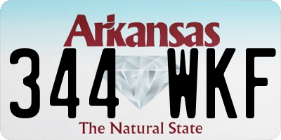 AR license plate 344WKF
