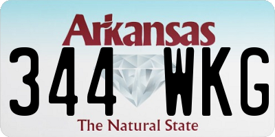 AR license plate 344WKG