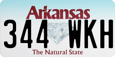 AR license plate 344WKH