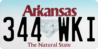AR license plate 344WKI