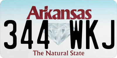 AR license plate 344WKJ