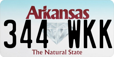 AR license plate 344WKK