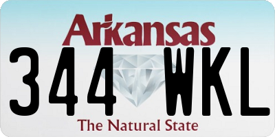 AR license plate 344WKL