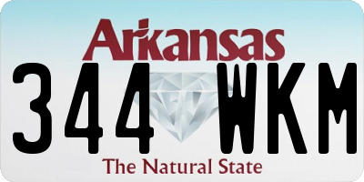 AR license plate 344WKM