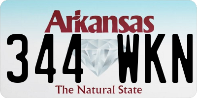 AR license plate 344WKN