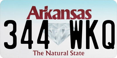 AR license plate 344WKQ