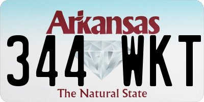 AR license plate 344WKT