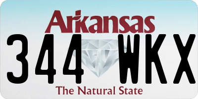 AR license plate 344WKX
