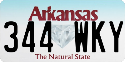 AR license plate 344WKY