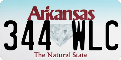 AR license plate 344WLC