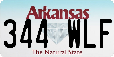 AR license plate 344WLF
