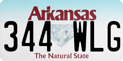 AR license plate 344WLG